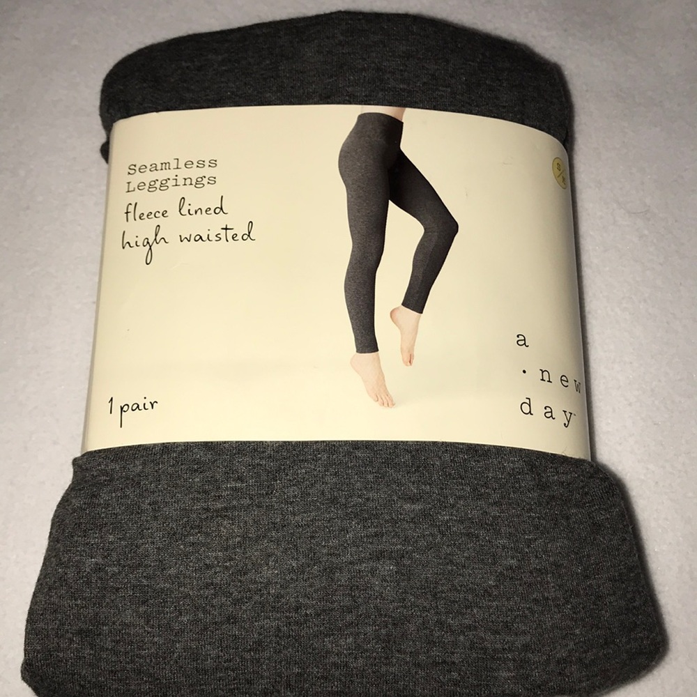 Seamless fleece lined high waisted leggings